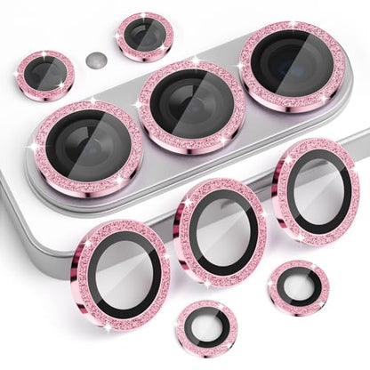 Camera Lens Protector for Samsung Galaxy S26 Ultra, Glitter Pink - color: Glitter Pink