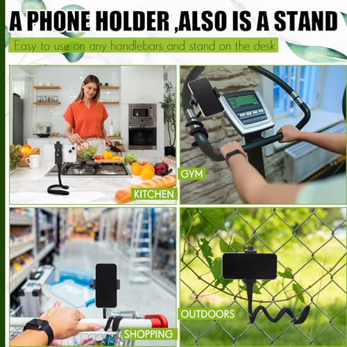 Amylove 2 Pcs Stroller Phone Holder Universal Stand, Black, Upgraded - style: Upgraded