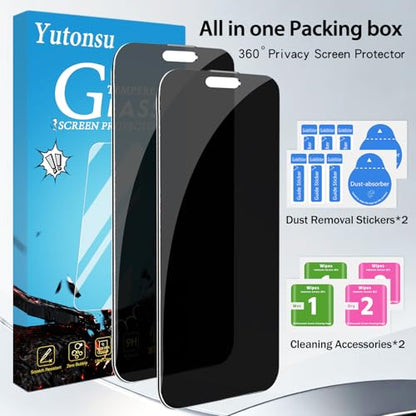 360 Degree Privacy Screen Protector for iPhone 16 Pro 6.3-Inch - size: iPhone 16 Pro