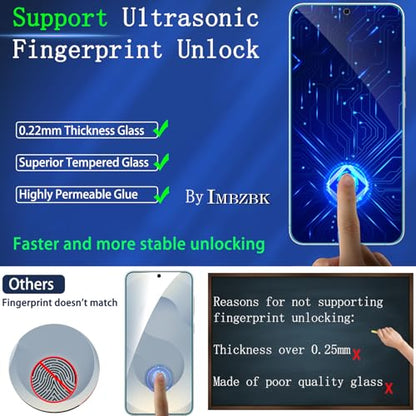 IMBZBK Privacy Screen Protector for Samsung Galaxy S25 Plus, 3+3 Pack