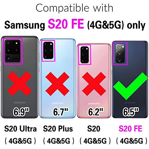 Wallet Case for Samsung Galaxy S20 FE 5G 6.5 inch with Wrist Strap, 9+ Card Slots Zipper Purse, Luxury PU Leather Stand Phone Cover for S 20 EF UW S20FE5G S20FE 20S S2O Fan Edition 4G G5 White | Wrist/Shoulder Strap, 9+ Card Slots, Luxury PU Leather Phone