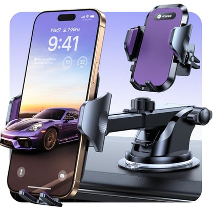 VICSEED Upgraded [Racing-Grade Steady] Phone Holders for Your Car, Purple - color: Purple