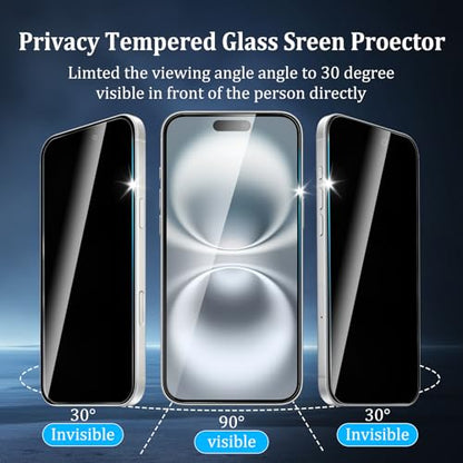 3 Pack Privacy Screen Protector for iPhone 17 - size: iPhone 17 3PCS