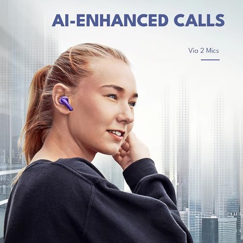 Groovz True Wireless Earbuds with Charging Case - Designed and Engineered in The USA - IPx4 Water Resistant Bluetooth Earbuds Compatible with Apple & Android - 27Hr Battery Life - Deep Purple - color: Deep Purple
