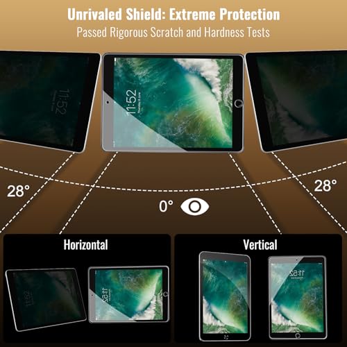 Privacy Screen Protector for iPad 6th Generation 9.7 Inch, Private Tempered Glass Film for iPad 5th Gen 9.7", Private Touch Sensitive Screen Protector for i Pad Air 2/Air 1/Pro 9.7, 1 Pack - size: 1 Pack for iPad 6th/5th Gen 9.7"