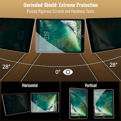 Privacy Screen Protector for iPad 6th Generation 9.7 Inch, Private Tempered Glass Film for iPad 5th Gen 9.7", Private Touch Sensitive Screen Protector for i Pad Air 2/Air 1/Pro 9.7, 1 Pack - size: 1 Pack for iPad 6th/5th Gen 9.7"