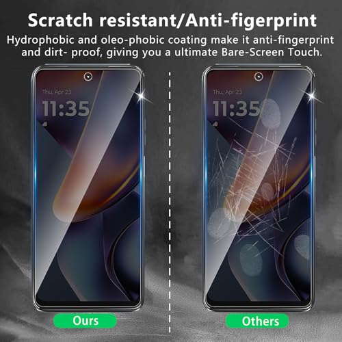 3 Pack Privacy Screen Protector Designed for Motorola Moto G 5G 2025/ Moto G 2026/ Moto G Play 2026/ Moto G Play 2025,Full Coverage Anti-Spy Tempered Glass Film,9H Hardness,Anti-Fingerprint - size: Moto G 5G 2025 FK3