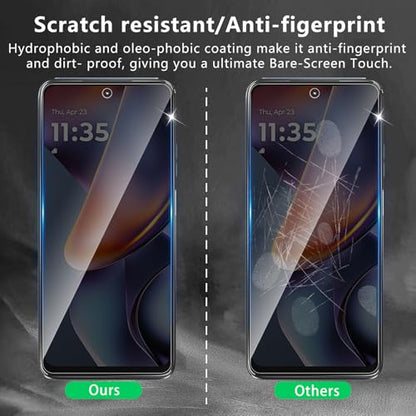 3 Pack Privacy Screen Protector Designed for Motorola Moto G 5G 2025/ Moto G 2026/ Moto G Play 2026/ Moto G Play 2025,Full Coverage Anti-Spy Tempered Glass Film,9H Hardness,Anti-Fingerprint - size: Moto G 5G 2025 FK3