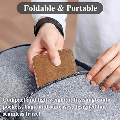 Airplane Travel Essentials for Flying Flex Flap Cell Phone Holder & Flexible Tablet Stand for Desk, Bed, Treadmill, Home & in-Flight Airplane Travel Accessories(1-Crazy Brown) - color: 1-Crazy Brown