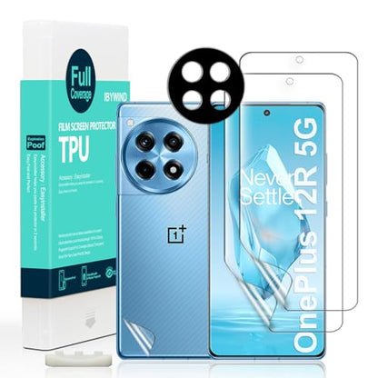 Ibywind 2 Pcs Screen Protector For OnePlus 12R 5G 6.78",Flexible TPU Film,Bubble Free,Easy to install - size: Oneplus 12R 6.78 inch