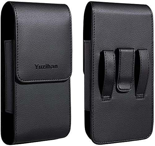 Fit for iPhone 13 Mini 12 Mini iPhone SE 2020 iPhone 8 7 6S 6 Belt Holster Premium Leather with Belt Clip Loop Fit with Defender Case Protective Armor Battery Case On