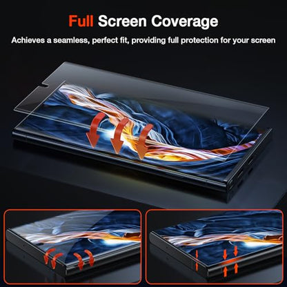 EGV 3 Pack for Samsung Galaxy S23 Ultra Screen Protector, Soft TPU Film - size: Galaxy S23 Ultra 6.8inch