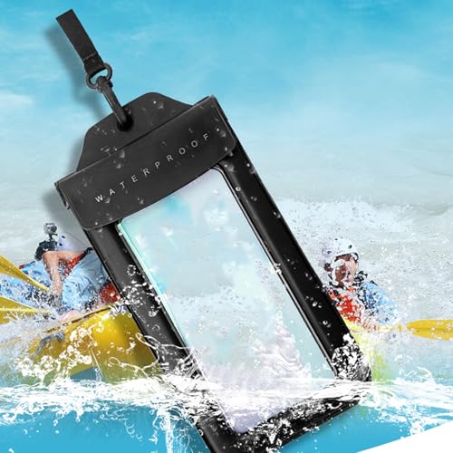 Waterproof Phone Bag Phone Storage Bag Touch Screens Transparent Keep Valuables Safe and Dry for Water Sports Beach - color: Yellow