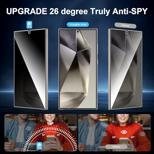 X-it for Samsung Galaxy S24 Ultra Privacy Screen Protector, 2-Pack - size: S24 Ultra-2pcs