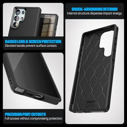 Encased Shockproof Case for Samsung Galaxy S26 Ultra with Belt Clip Holster (Compatible with MagSafe) Heavy Duty Rugged Protection (Challenger Series) - size: S26 Ultra