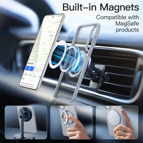JETech Magnetic Case for Samsung Galaxy S25 Edge, Icyblue - color: Icyblue, size: Galaxy S25 Edge