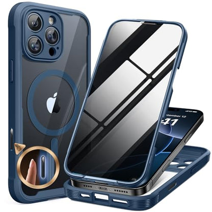miracase Privacy for iPhone 16 Pro Max Case, 25° Anti-Spy, Blue - color: Blue, size: iPhone 16 Pro Max