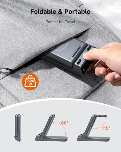 Charging Station for iPhone 18 Pro Max, Charger for Apple Watch 12/Airpods - color: Technology Gray