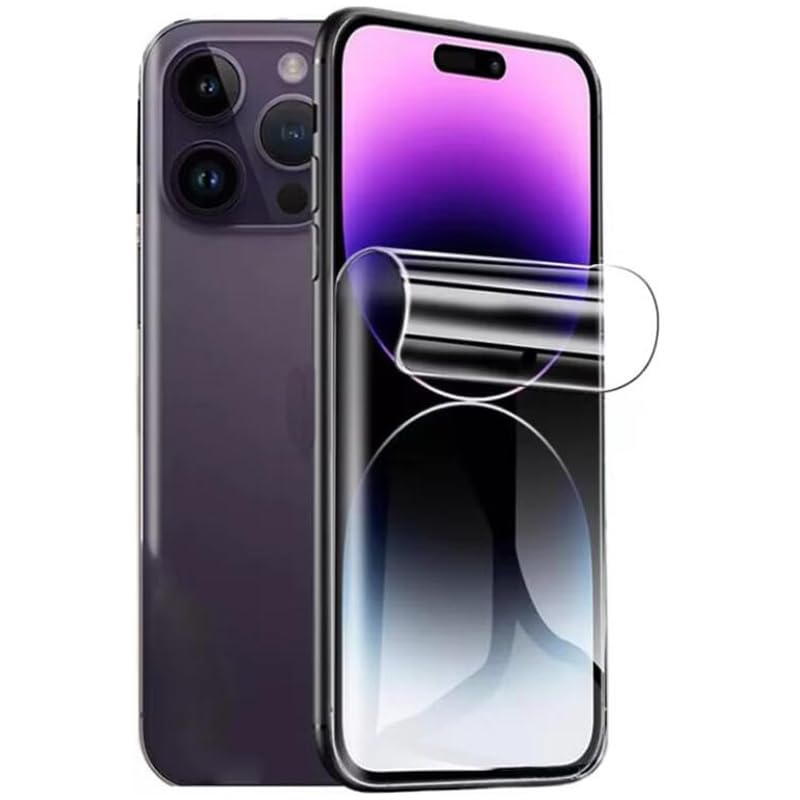 Hydrogel Film Screen Protector for iPhone 16 Pro Max, 2 Pcs Transparent Soft TPU Protective Film (NOT Tempered Glass) [Clear HD] [High Sensitivity] [Fingerprint Unlock Compatible] - color: iPhone 16 Pro Max