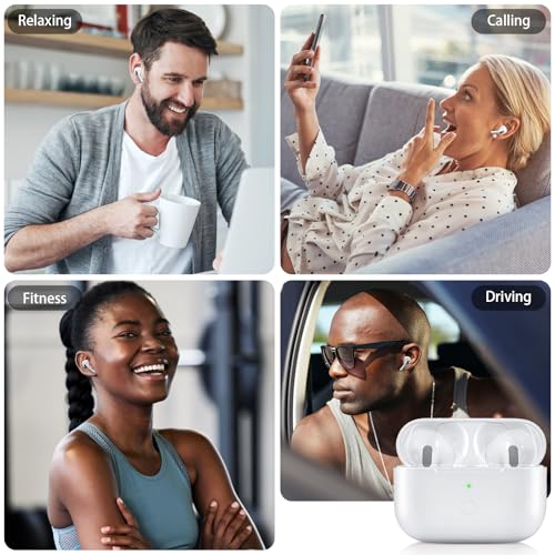 Wireless Charging Case Compatible with AirPod Pro 3, Air Pod Pro 3rd Generation Charger Case Replacement with Bluetooth Pairing Function, No Earbuds,White - color: White Air Pod Pro 3 Charging Case