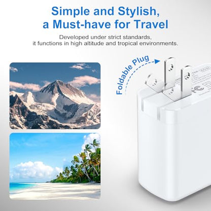 65W for Samsung Galaxy S26 Ultra Charger Super Fast Charger & Foldable Plug