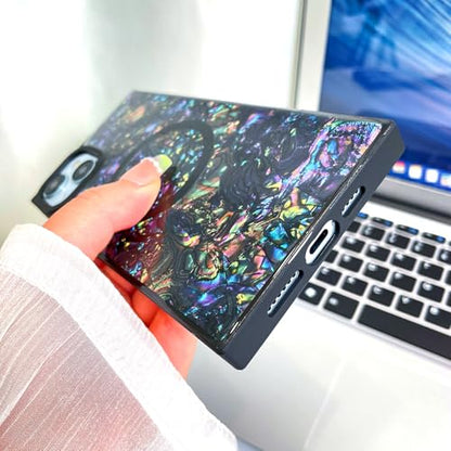 AIGOMARA Magnetic Rectangle for iPhone 14 Plus Case, Abalone Shell - color: Abalone, size: iPhone 14 Plus