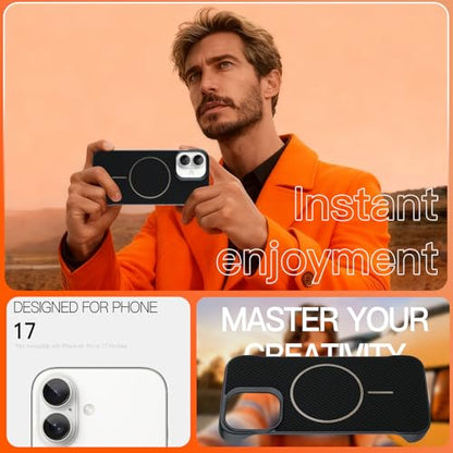Phone Case Crafted for iPhone 17,Black - color: Black-2, size: iPhone 17