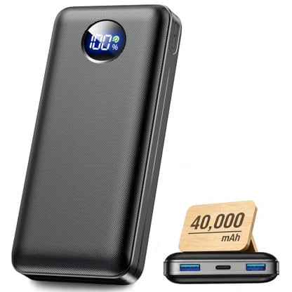 Portable Charger 40000mah Power Bank, USB-C (22.5W) Fast Charging Battery Pack Portable Phone Charger for iPhone 16 Pro/16/15/14/13 Series, Android Samsung Galaxy, Battery Bank for Travel Camping