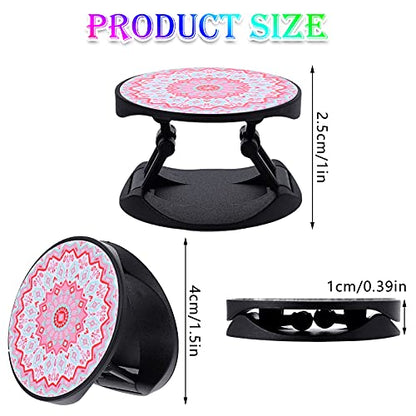 Honoson 9 Pcs Cell Phone Grip Holder Collapsible Holder, Mandala 1 - color: Mandala Flower