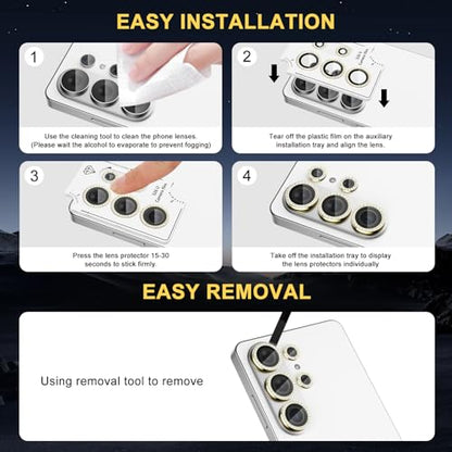 Camera Lens Protector for Samsung Galaxy S26 Ultra, Diamond Gold - color: Diamond Gold