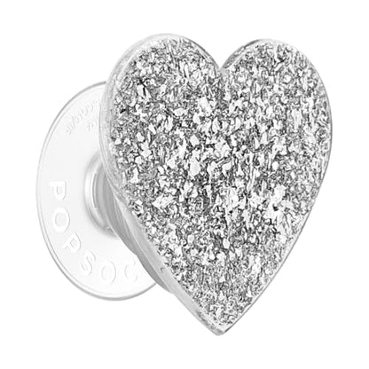 PopSockets Adhesive Phone Grip, Holder- Silver Sizzle - color: Confetti Foil Silver Adhesive, style: Adhesive
