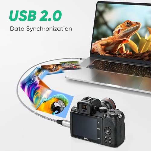 USB C to Micro USB Cable 15 ft for Charging & Data Transmission, Braided Cord - size: 15 Feet