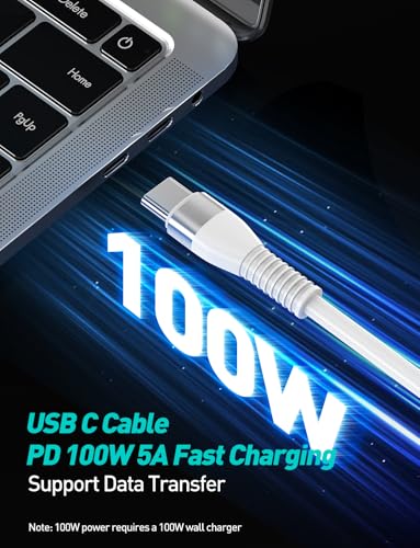 Retractable Apple Watch Charger - 100W 4 in 1 Retractable Charging Cable with USB-C, Lightning, Micro USB & Apple Watch Charger for iWatch/iPhone 17/16/15/14/13/12/Android/iPad/Tablet/Laptop, White