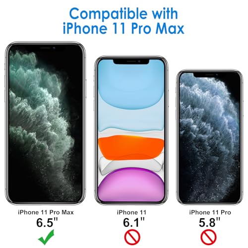 JETech Case for iPhone 11 Pro Max, Anti-Yellowing, Alpine Green | Shockproof Protection, Scratch Resistant Hard PC Back, Durable Transparent TPU Bumper - color: Alpine Green