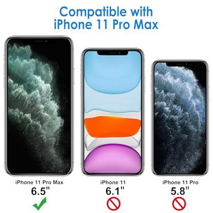 JETech Case for iPhone 11 Pro Max, Anti-Yellowing, Alpine Green | Shockproof Protection, Scratch Resistant Hard PC Back, Durable Transparent TPU Bumper - color: Alpine Green