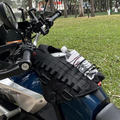 Universal Motorcycle Tank Bag Mounting Base,Tank Cover for Motorcycle Fuel Tank Bag/Bumper Bag/Clash Bar Bag - Motor Tank Expansion Storage Accessories (Tank mount) - style: Tank Mount