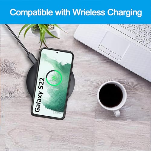Battery Case for Galaxy S22, Upgraded 10000mAh Battery Pack Rechargeable Charger Case with Wireless Charging Compatible for Galaxy S22 (6.1 inch) External Charging Case (Black) - size: Galaxy S22