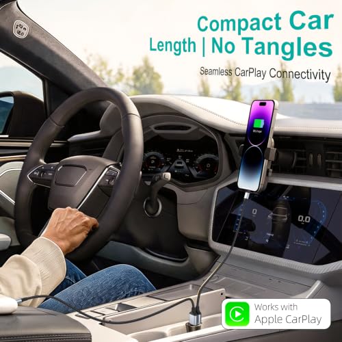 1.5FT Short Lightning Cable for iPhone Car Carplay USB to Lightning Cable - size: 1.5FT