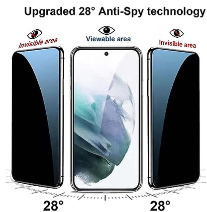 2 Pack for Samsung Galaxy S24FE Privacy Screen Protector [Not Glass], Anti-Spy Flexible TPU Film HD Ultra-Thin Bubble Free Case Friendly Full Coverage Hydrogel Film for S24FE 6.7-inch