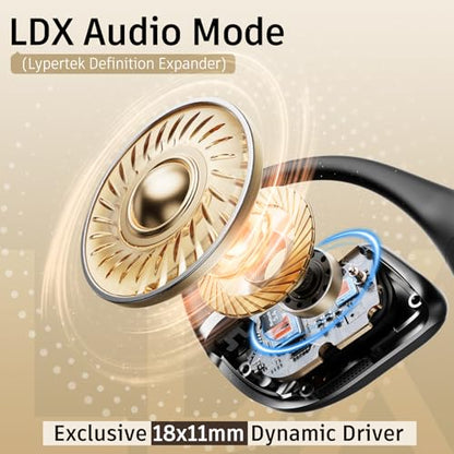 LYPERTEK SoundFree S40 Open Ear Earbuds, Bluetooth Headphones - color: S40-Black