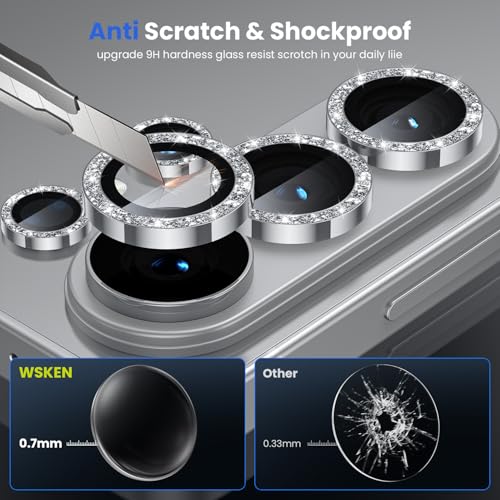 WSKEN for Samsung Galaxy S26 Ultra Camera Lens Protector - Ultra Thin - color: Glitter