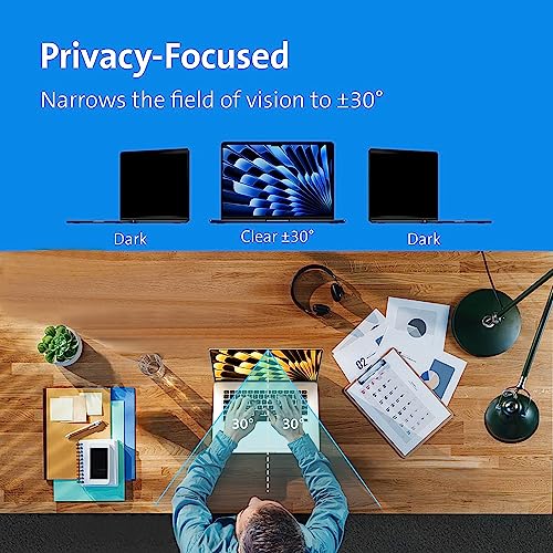 Removable Privacy Screen for MacBook Air 15 inch (2023-2026, M2,M3,M4,M5) - size: MacBook Air 15.3 inch