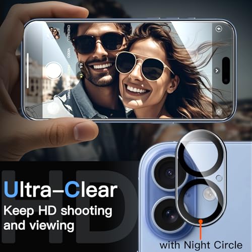 JETech Screen Protector for iPhone 17, 2+2 Pack - size: iPhone 17