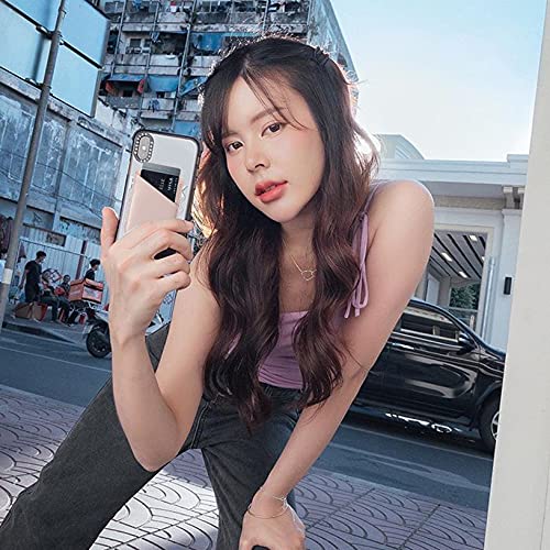 PU Leather Phone Card Holder Stick On Back of Cell Phone Wallet - color: Pink