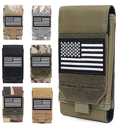 Molle Phone Pouch, Od Green Small Tactical Cell Phone Holster, Heavy Duty Waterproof Smartphone Case Holder for Vest Belt Waist (Army Green) - color: MILITARY GREEN