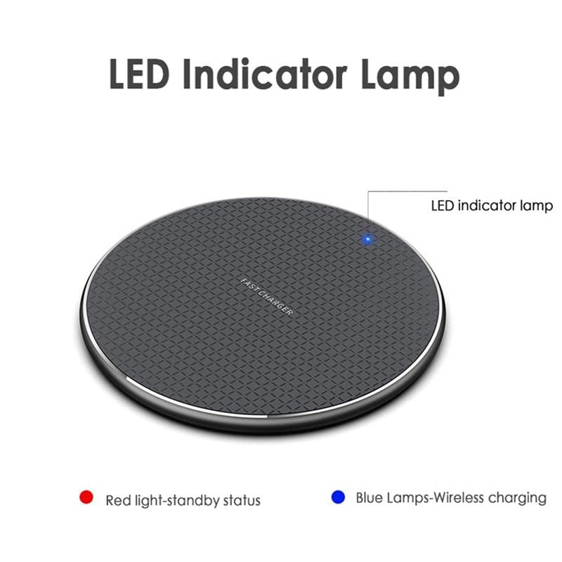 Wireless Charger 15W Fast Charge Aluminum Wireless Charging Pad Mat for iPhone 14 Pro Max/14 Plus/13 Pro/12/11/XS/XR/8, Samsung Galaxy S22/S21, Note 20/10 and More