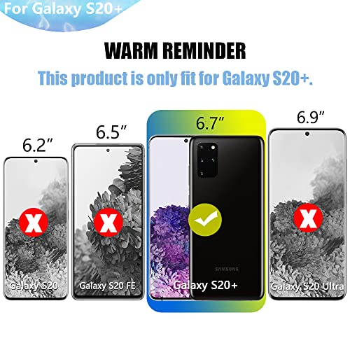 Battery Case for Samsung Galaxy S20+ Plus 5G, 5000mAh Rechargeable Extended Battery Charging Case, Add 100% Extra Juice (6.7 Inches) Black