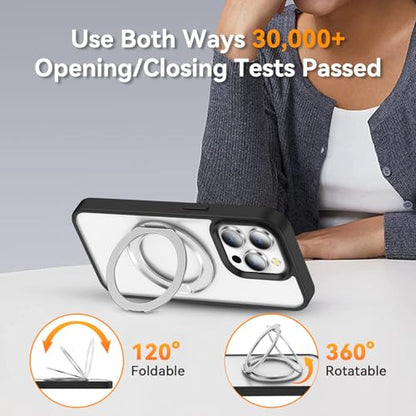 360° Rotation Cell Phone Ring Holder Stand Compatible iPhone & Most Phones - color: Silver