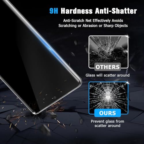 OnePlus 13R Privacy Screen Protector, Case Friendly, Support Fingerprint Unlock, Full Adhesive Hydrogel Film [2 Pack], Anti-Spy Flexible Privacy TPU Film for OnePlus 13R 5G