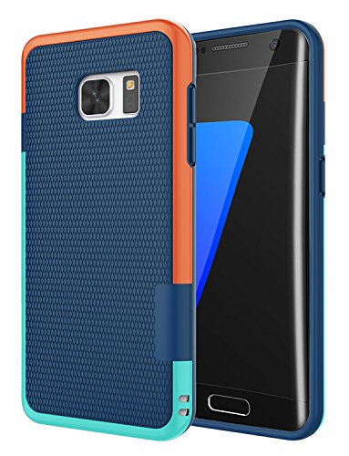 Galaxy S7 Edge Case, Jeylly One-Piece Ultra Slim 3 Color Impact Anti-Slip Rugged Soft TPU Bumper Shockproof Protective Case Cover Shell for Samsung Galaxy S7 Edge S VII Edge G935 - Blue | One-Piece Slim 3 Color Impact Anti-Slip Rugged Soft TPU Bumper Shoc
